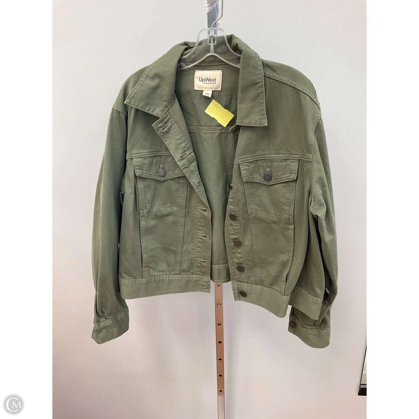 Jacket Denim By Upwest In Green, Size: Xl