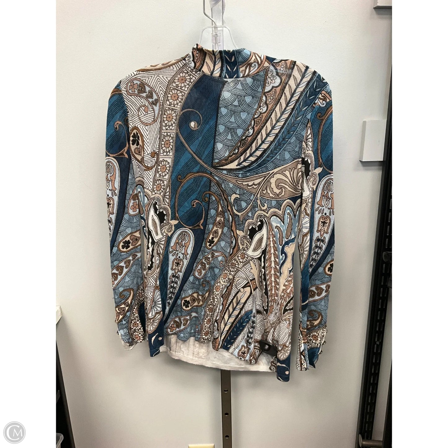 Top Long Sleeve By Chicos In Multi-colored, Size: S