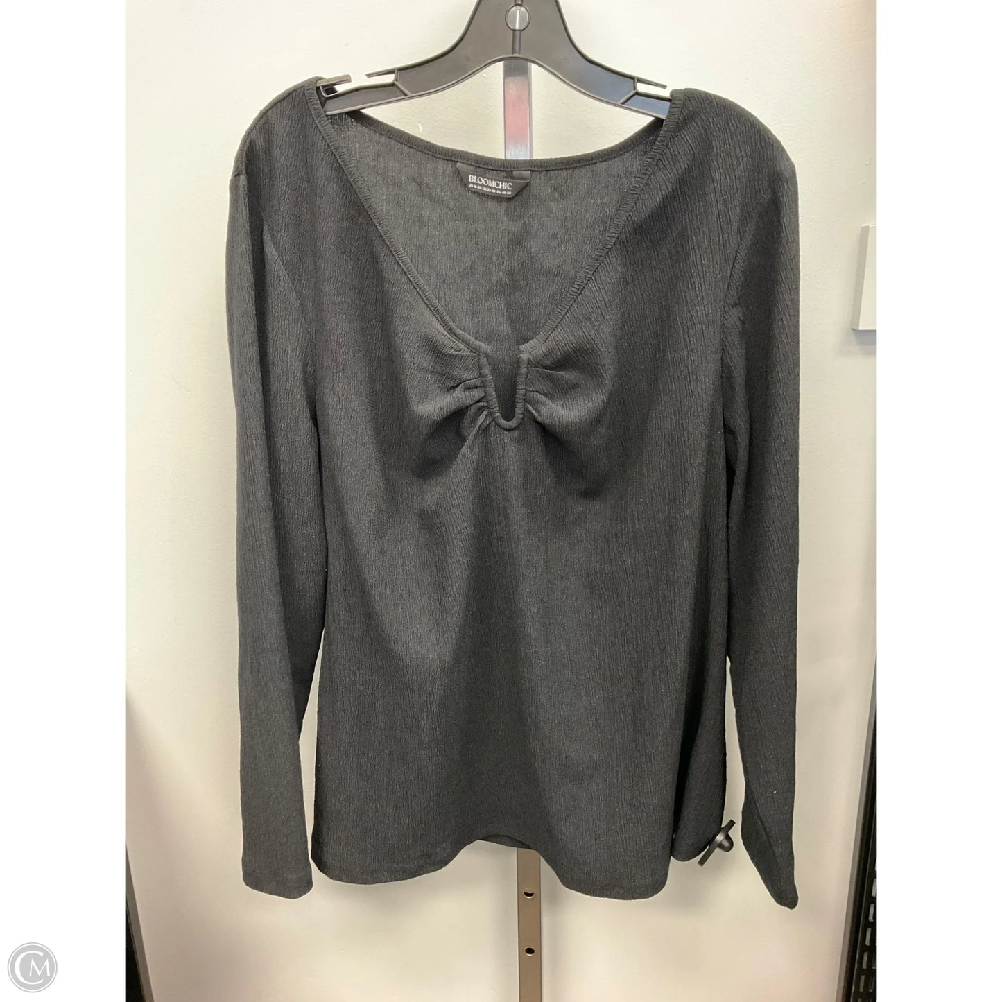 Top Long Sleeve By Bloomchic In Black, Size: Xl