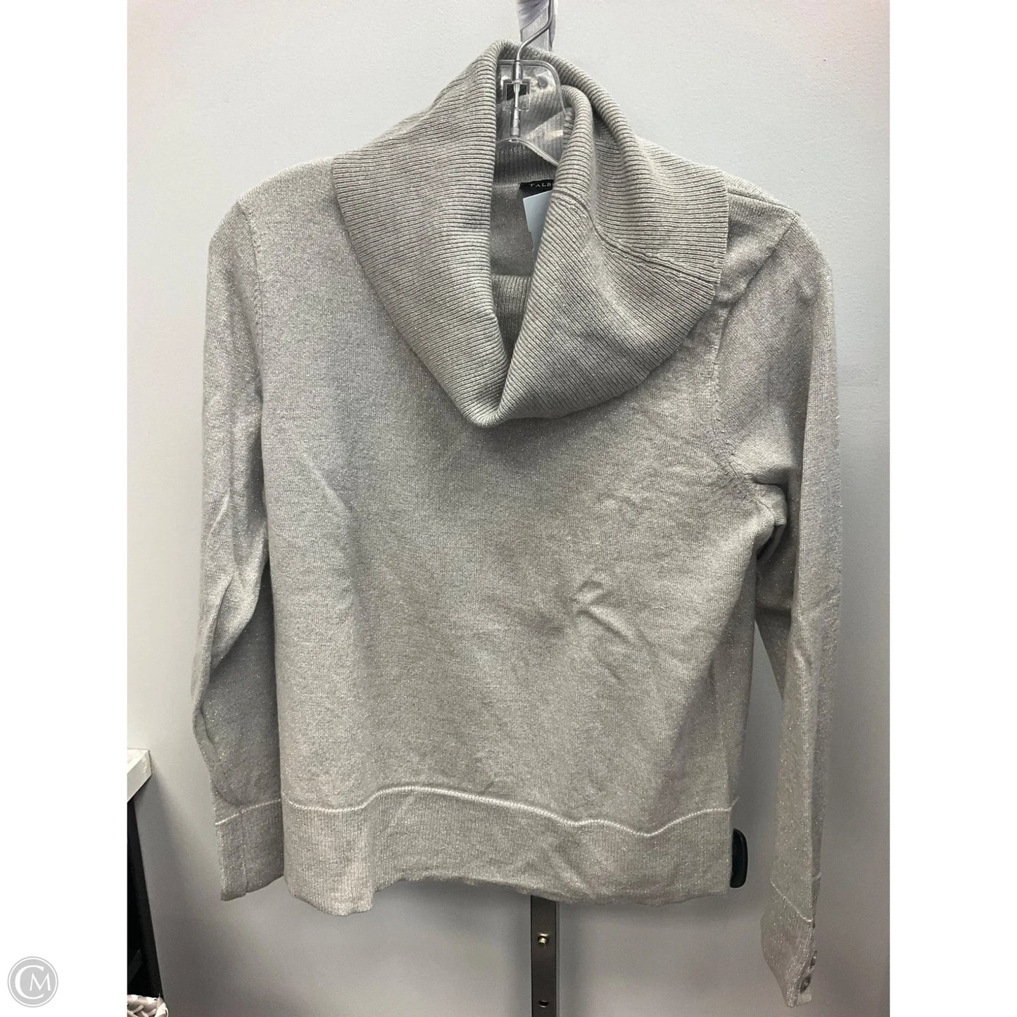 Sweater By Talbots In Silver, Size: L