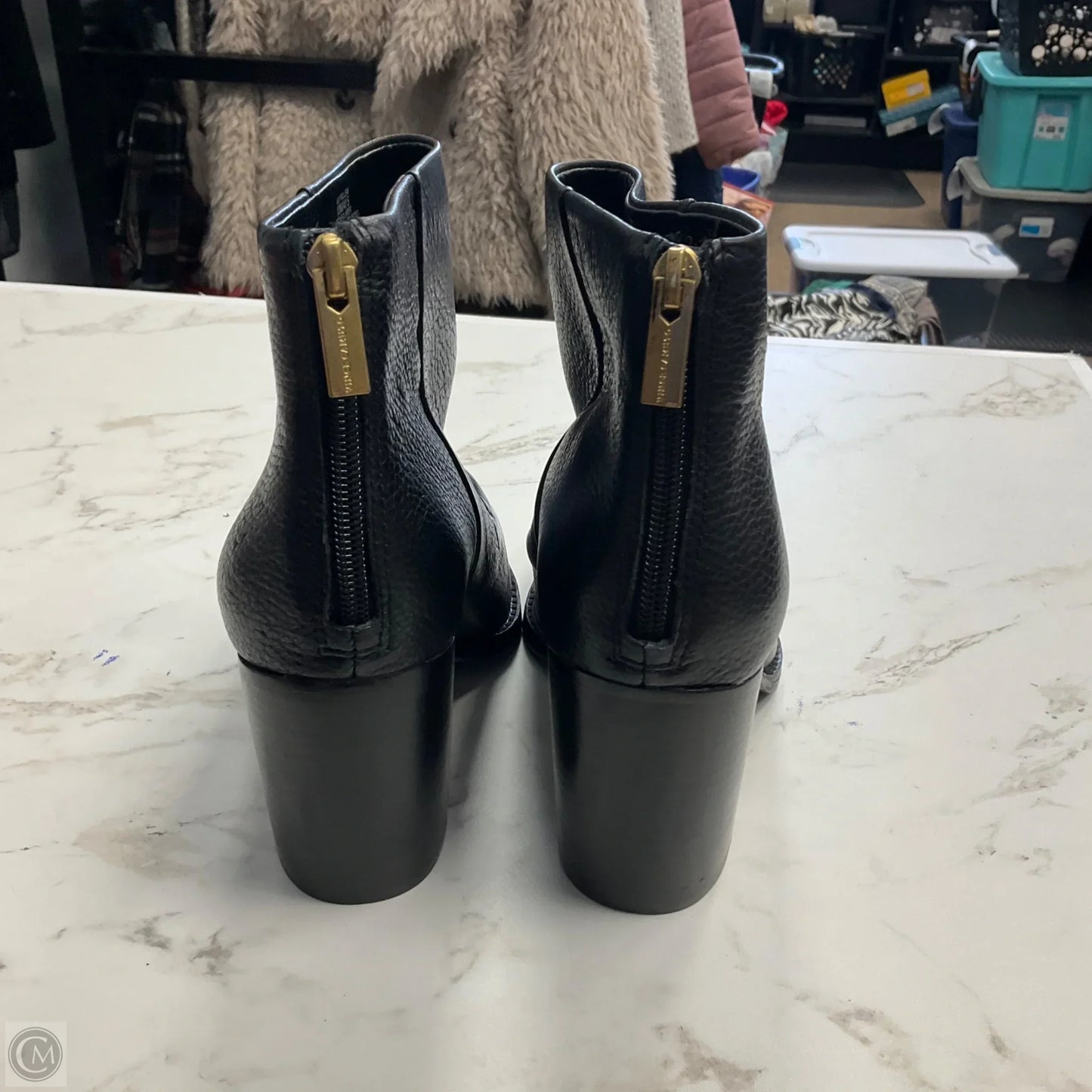 Boots Ankle Heels By Vince Camuto In Black, Size: 10