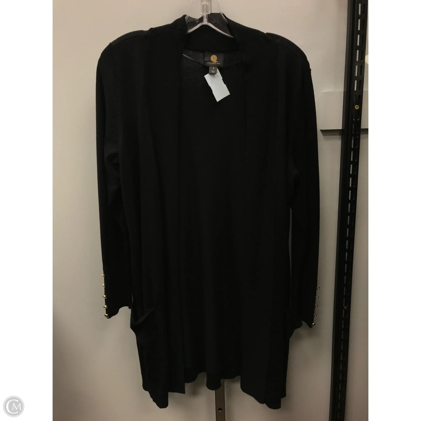 Sweater Cardigan By Jm Collections In Black, Size: M