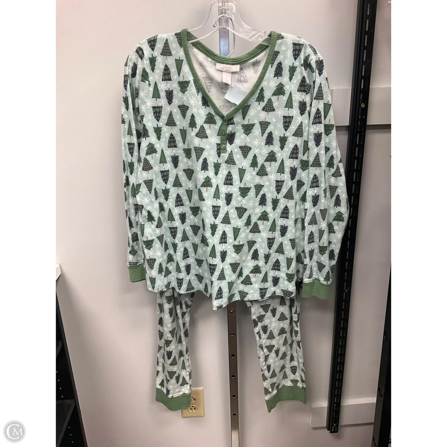 Pajamas 2pc By Lc Lauren Conrad In Green, Size: Xxl