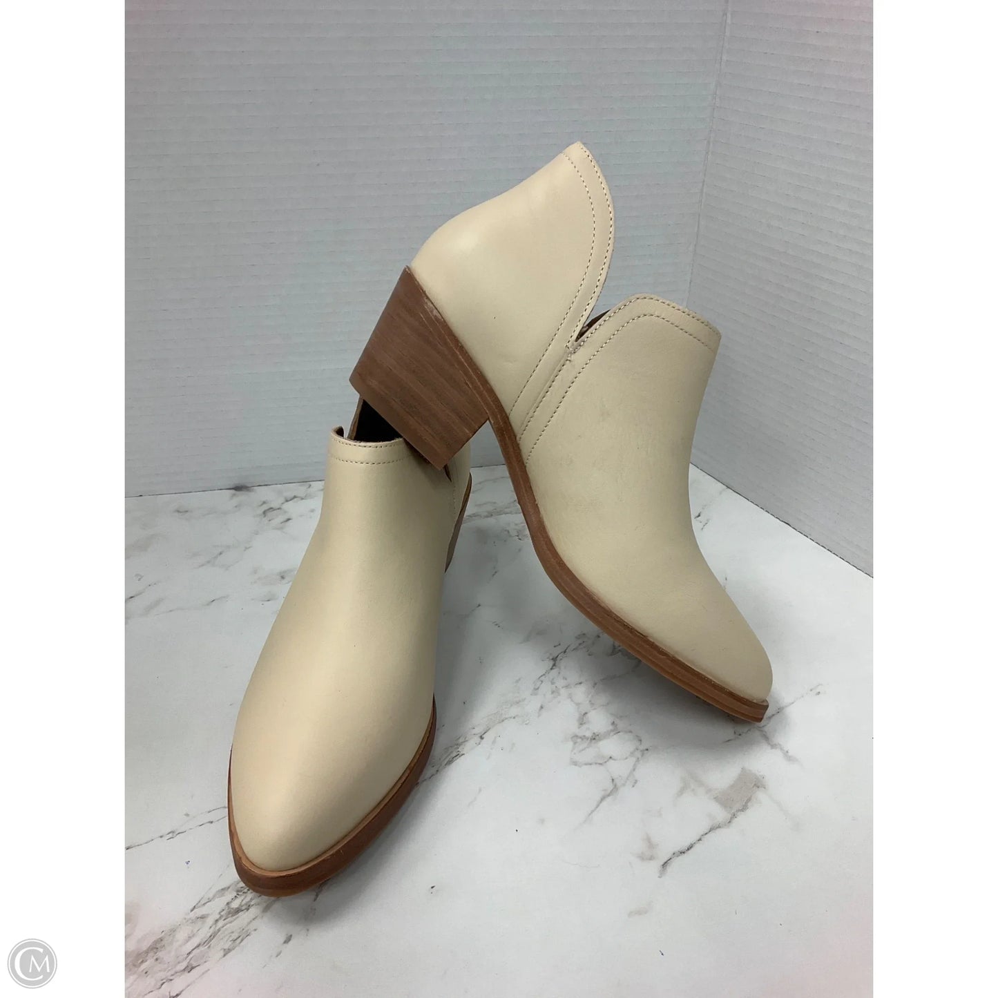 Boots Ankle Heels By Nisolo In Cream, Size: 8.5