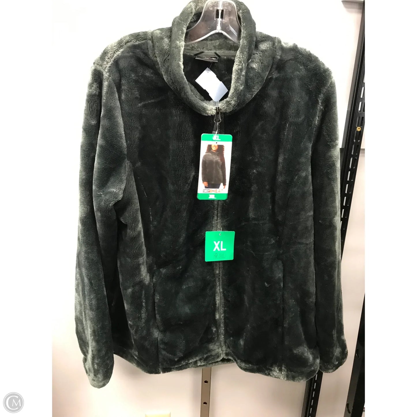 Jacket Faux Fur & Sherpa By 32 Degrees In Green, Size: Xl