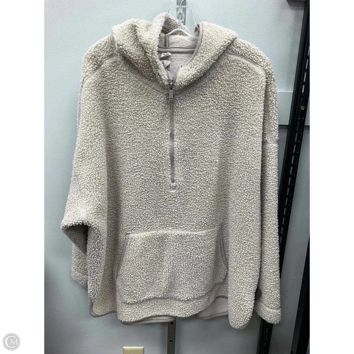 Jacket Fleece By Old Navy In Beige, Size: Xxl