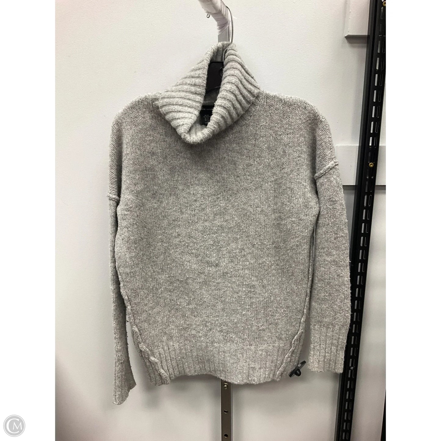 Sweater By Adrienne Vittadini In Grey, Size: Xs