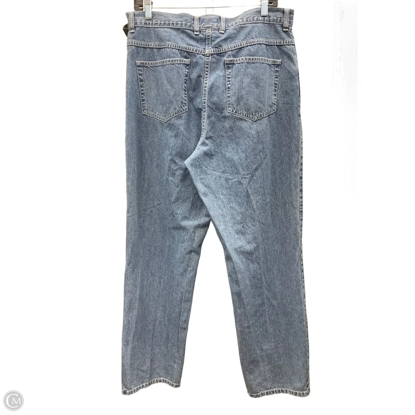 Jeans Wide Leg By Christopher And Banks In Blue Denim, Size: 14