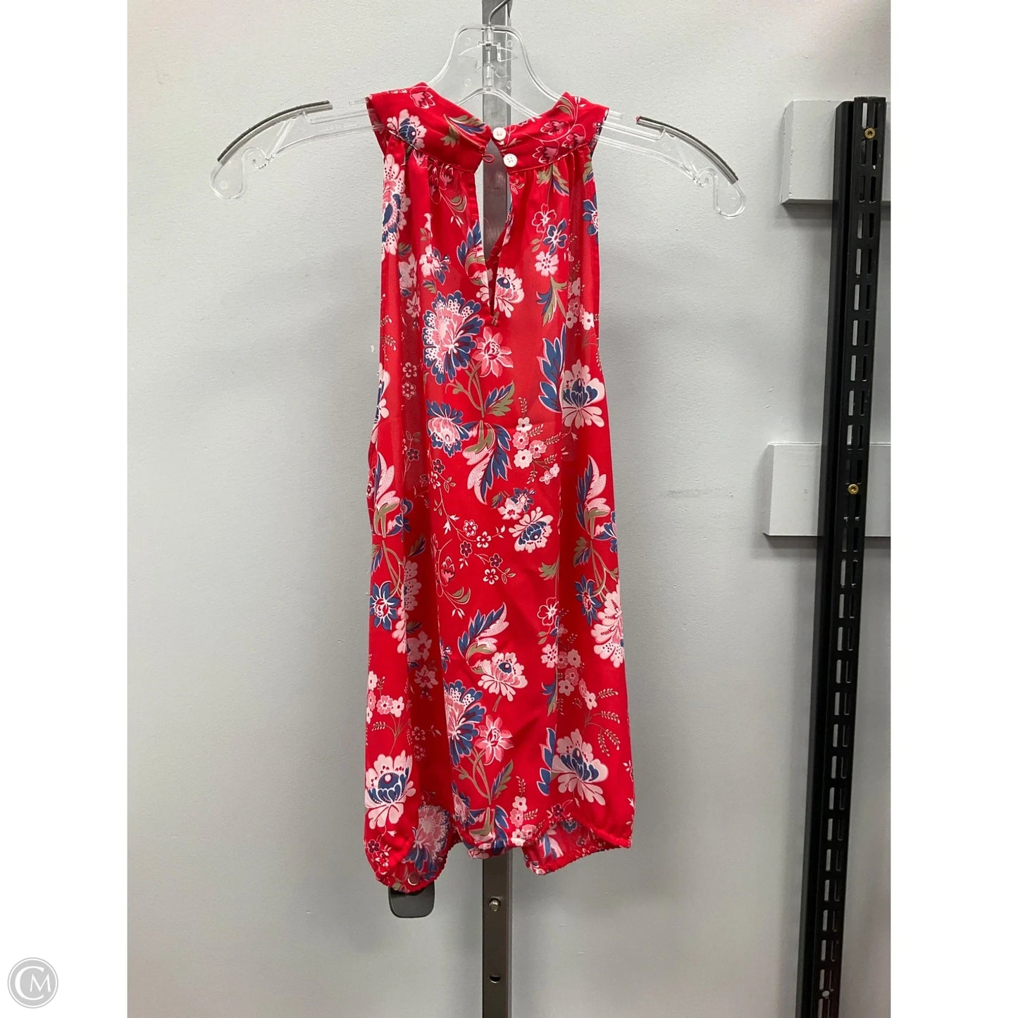 Top Sleeveless By Loft In Floral Print, Size: S