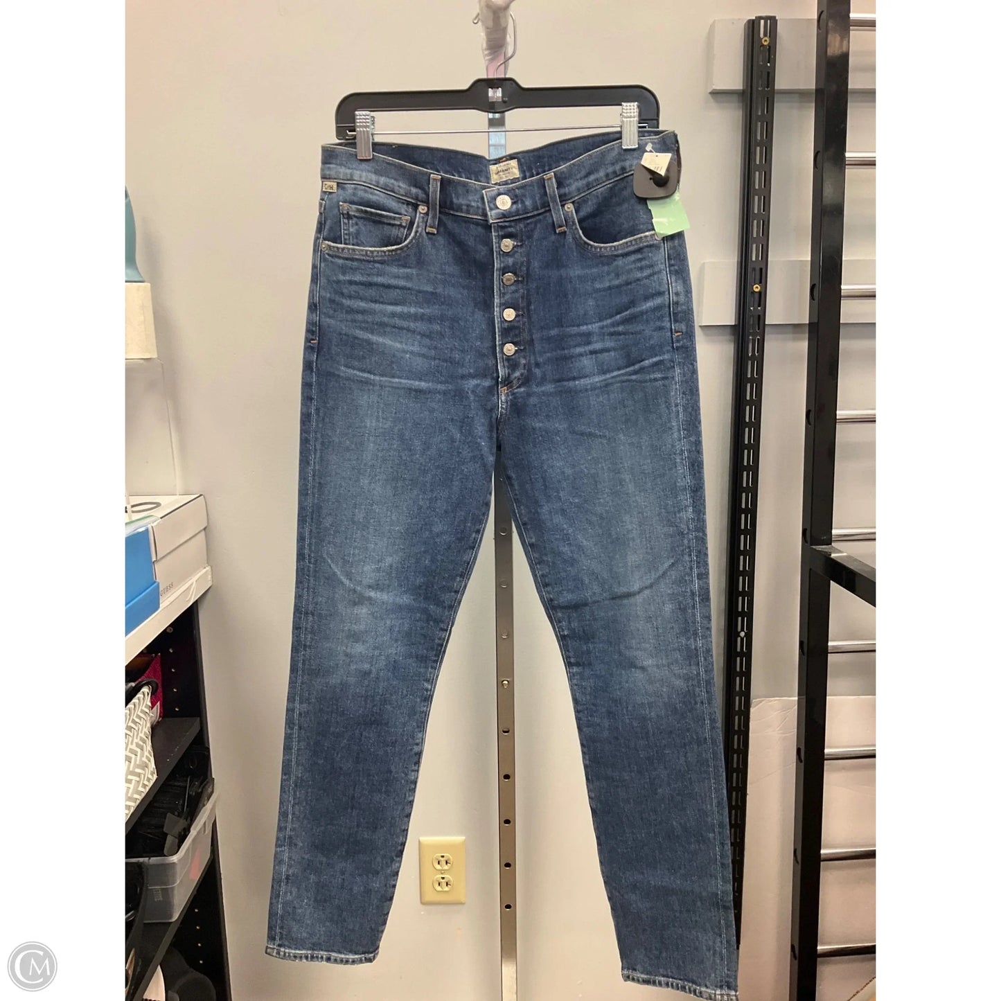 Jeans Straight By Citizens Of Humanity In Blue Denim, Size: 12