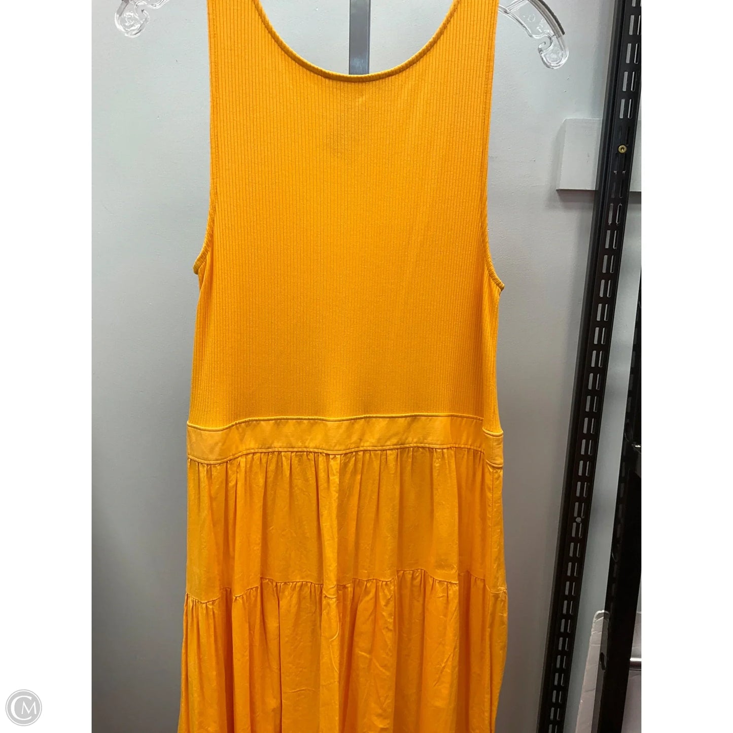 Dress Casual Midi By Loft In Orange, Size: 10