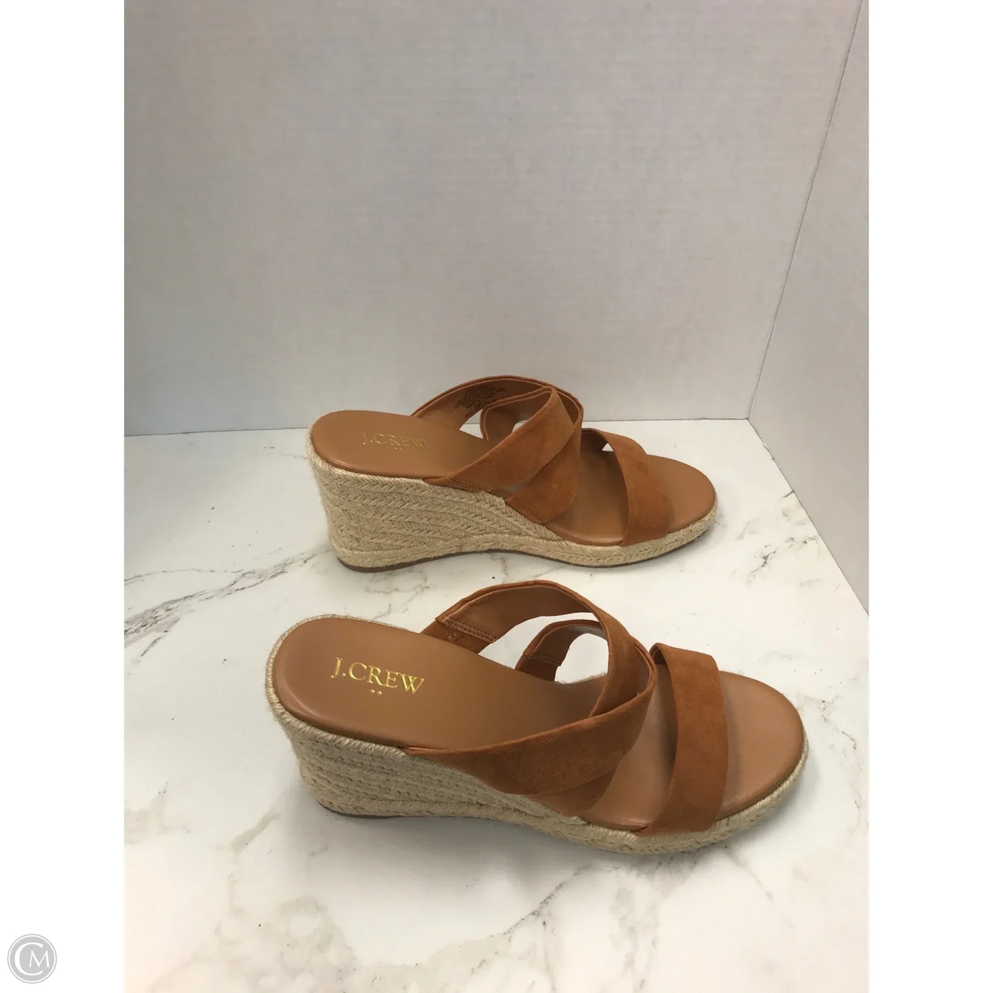 Sandals Heels Wedge By J. Crew In Tan, Size: 9