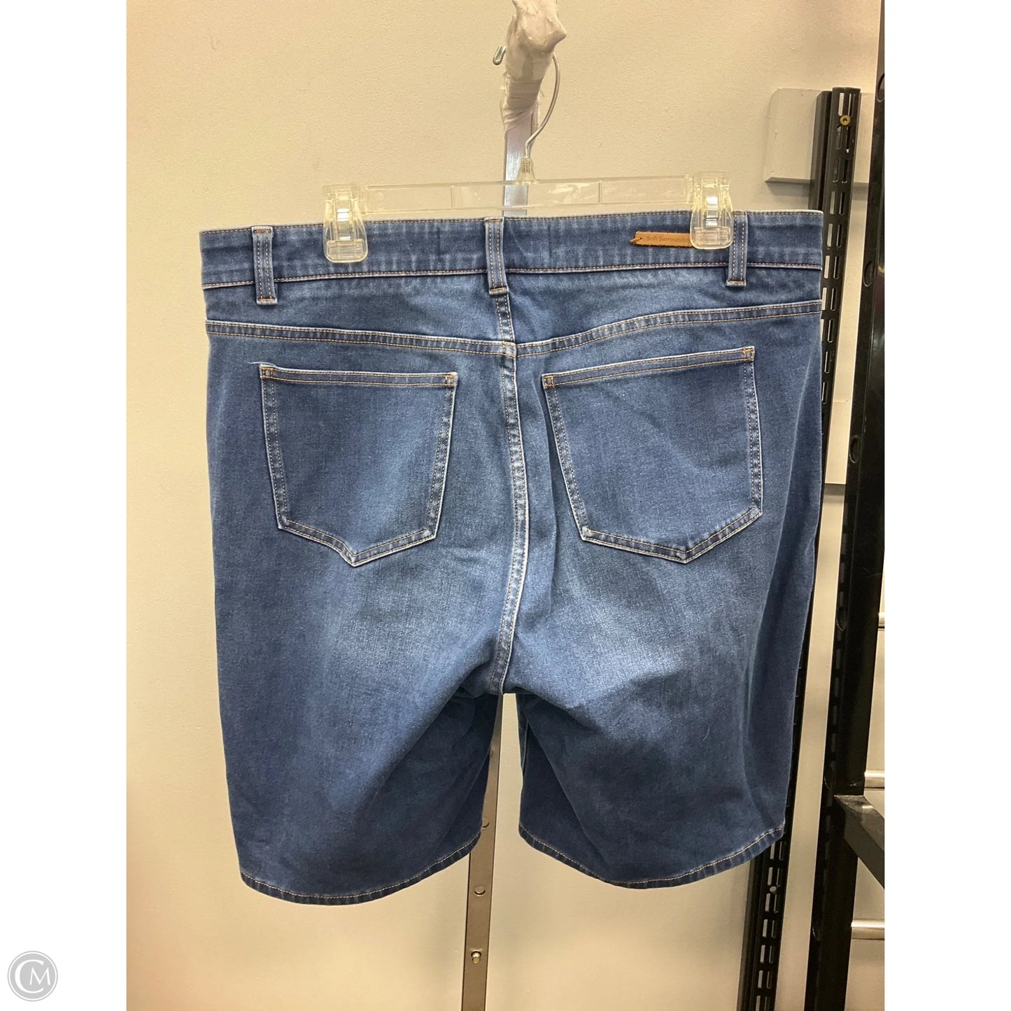 Shorts By Soft Surroundings In Blue Denim, Size: L