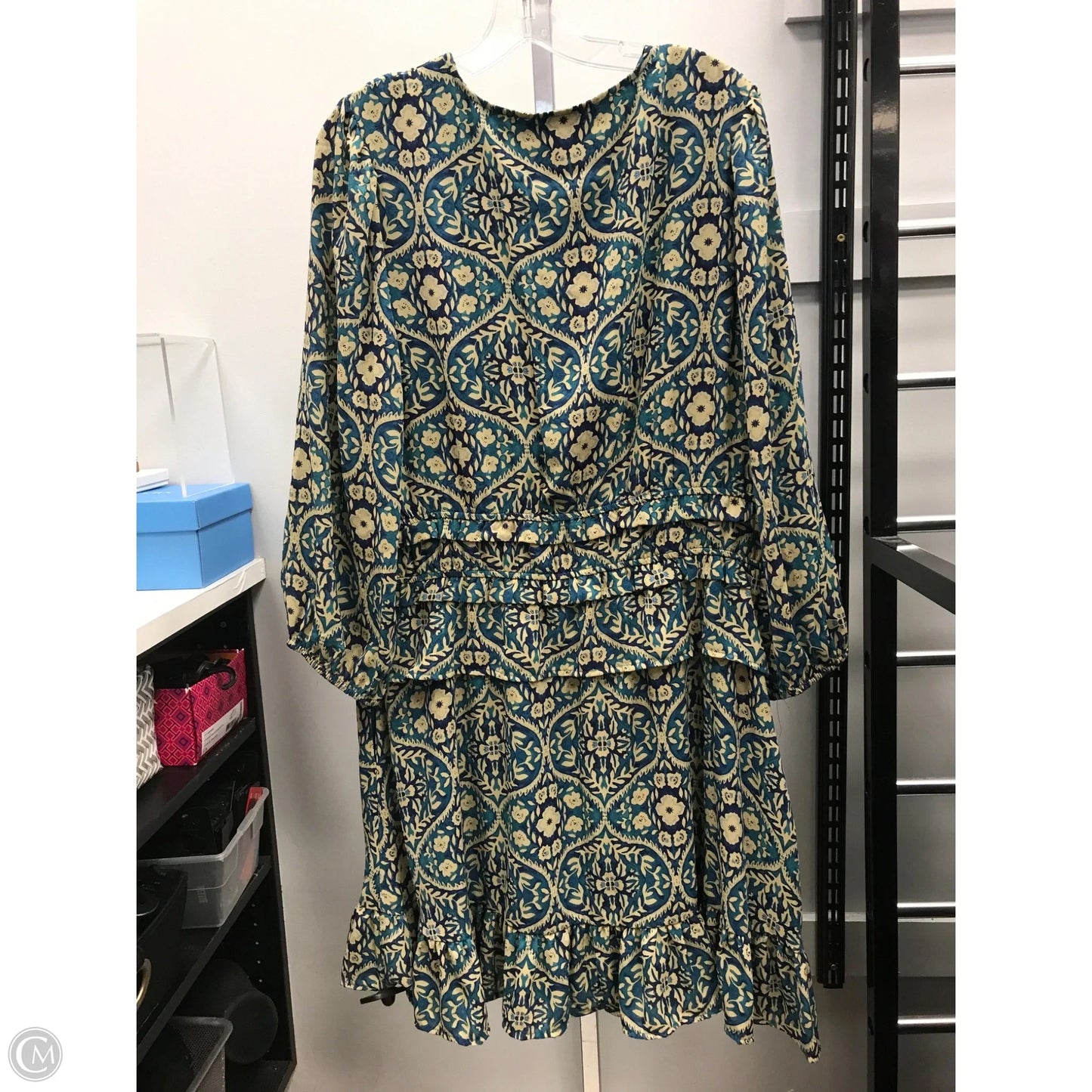 Dress Casual Short By Ryegrass In Teal, Size: Xxl