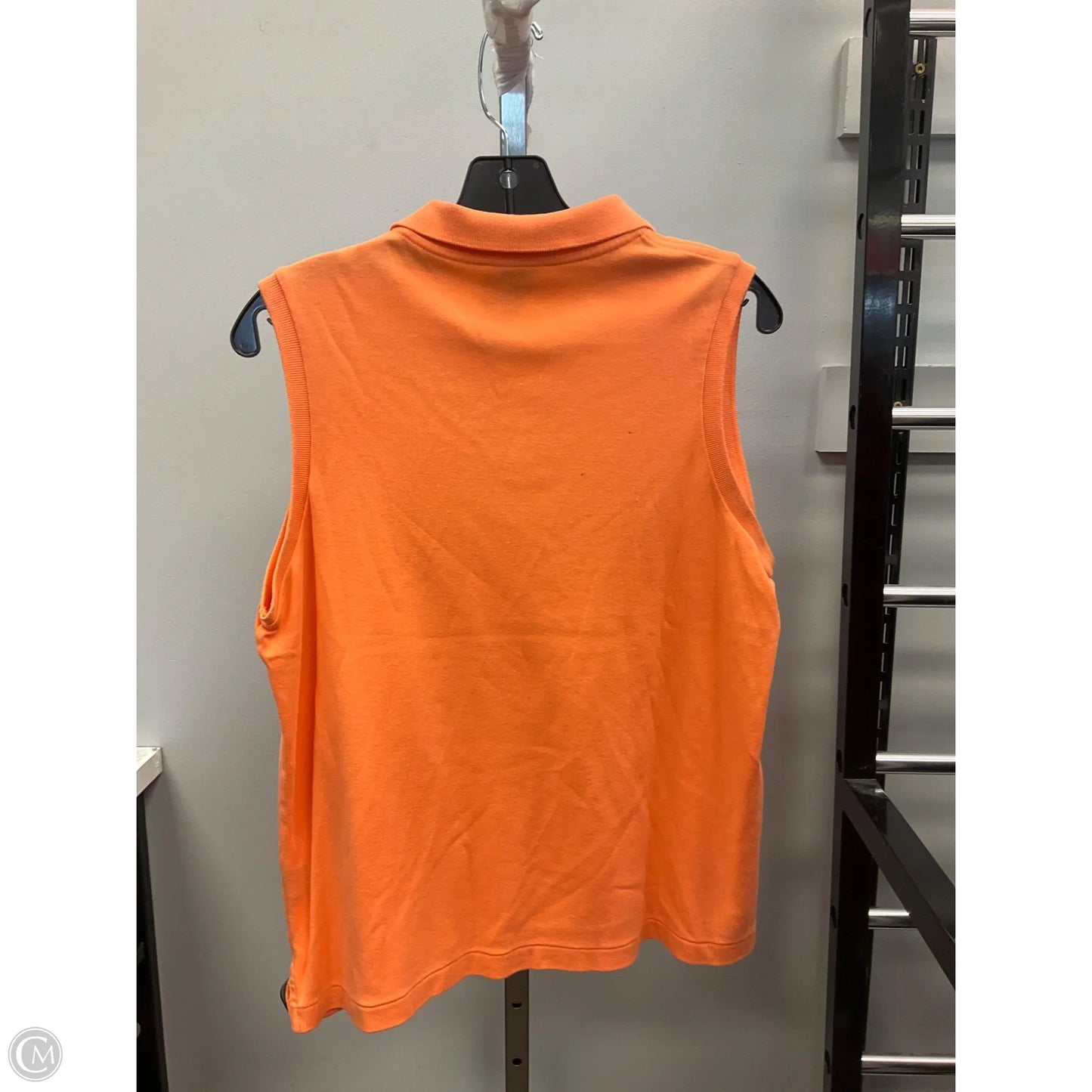 Top Sleeveless By Ralph Lauren Blue Label In Orange, Size: Xl