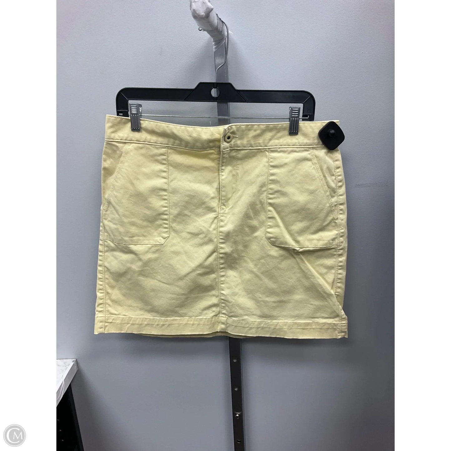 Skirt Mini & Short By Loft In Yellow, Size: 10