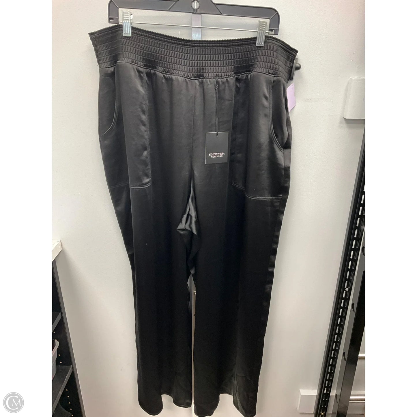 Pants Wide Leg By Simply Vera In Black, Size: Xxl