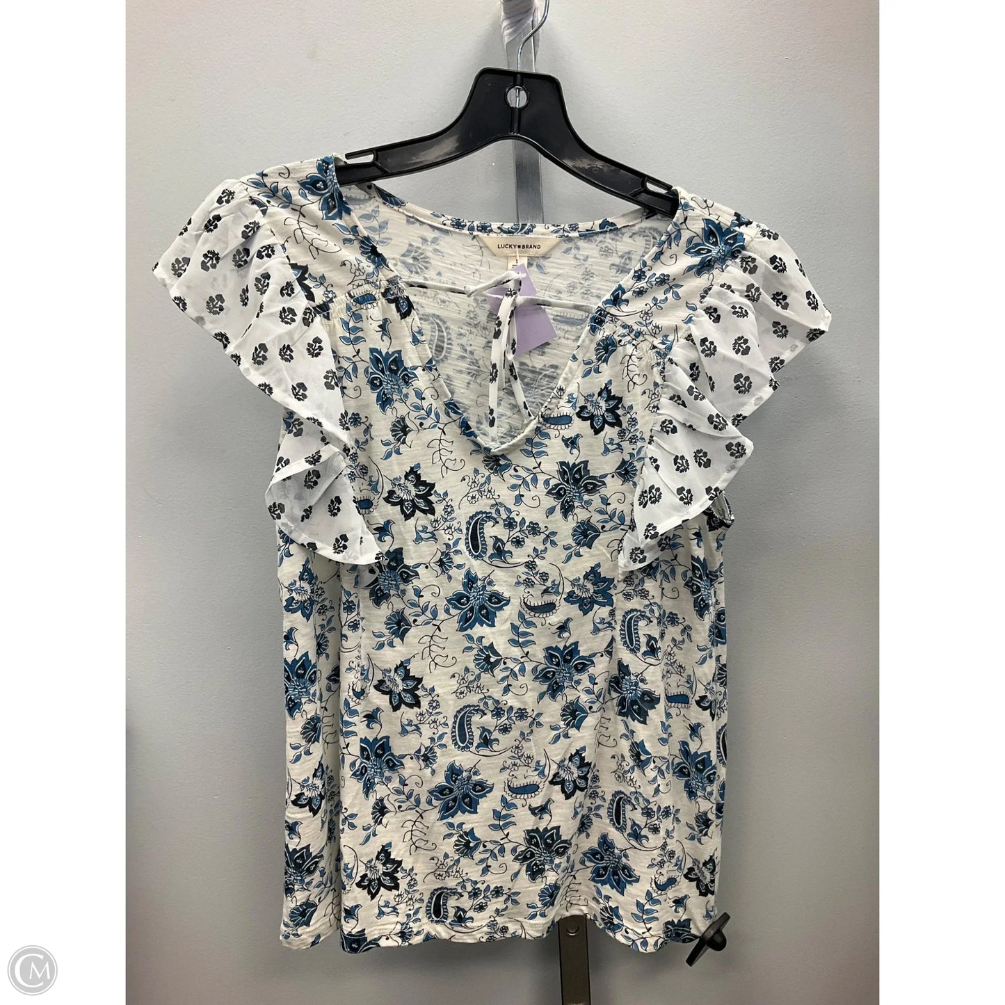 Top Sleeveless By Lucky Brand In Floral Print, Size: S