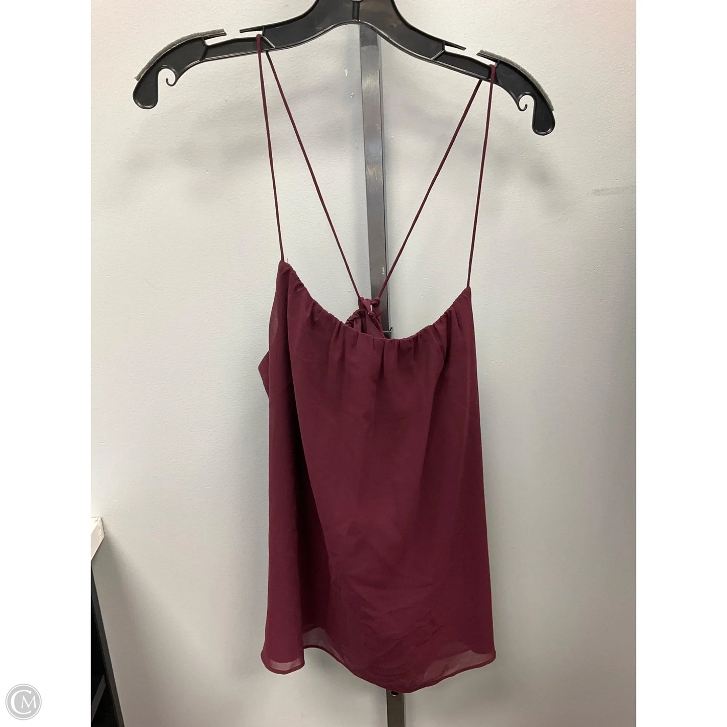 Top Sleeveless By Banana Republic In Maroon, Size: L