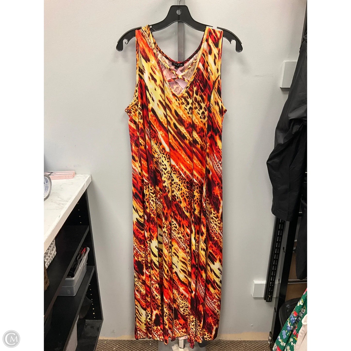 Dress Casual Midi By Sami & Jo In Animal Print, Size: 2x