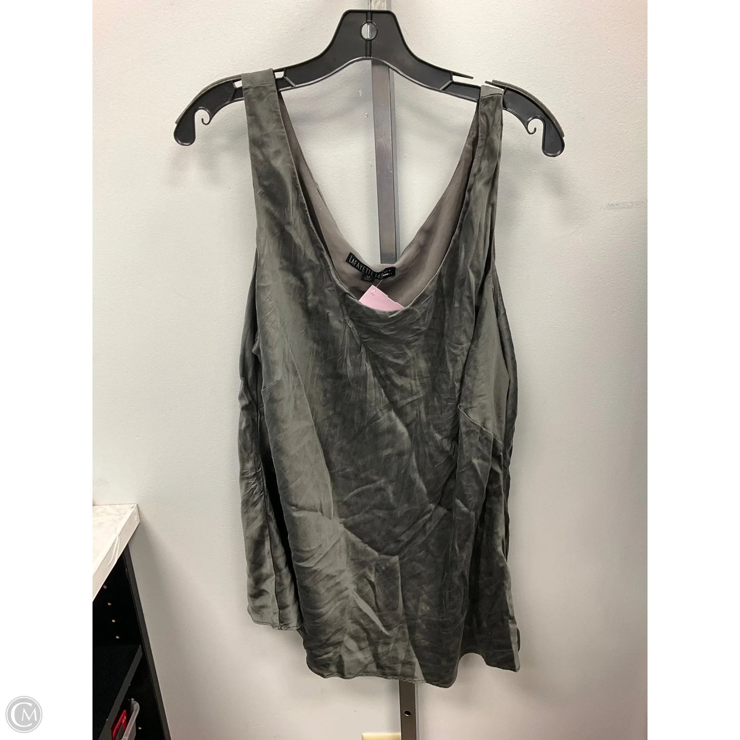 Top Sleeveless Designer By Lafayette 148 In Grey, Size: 22