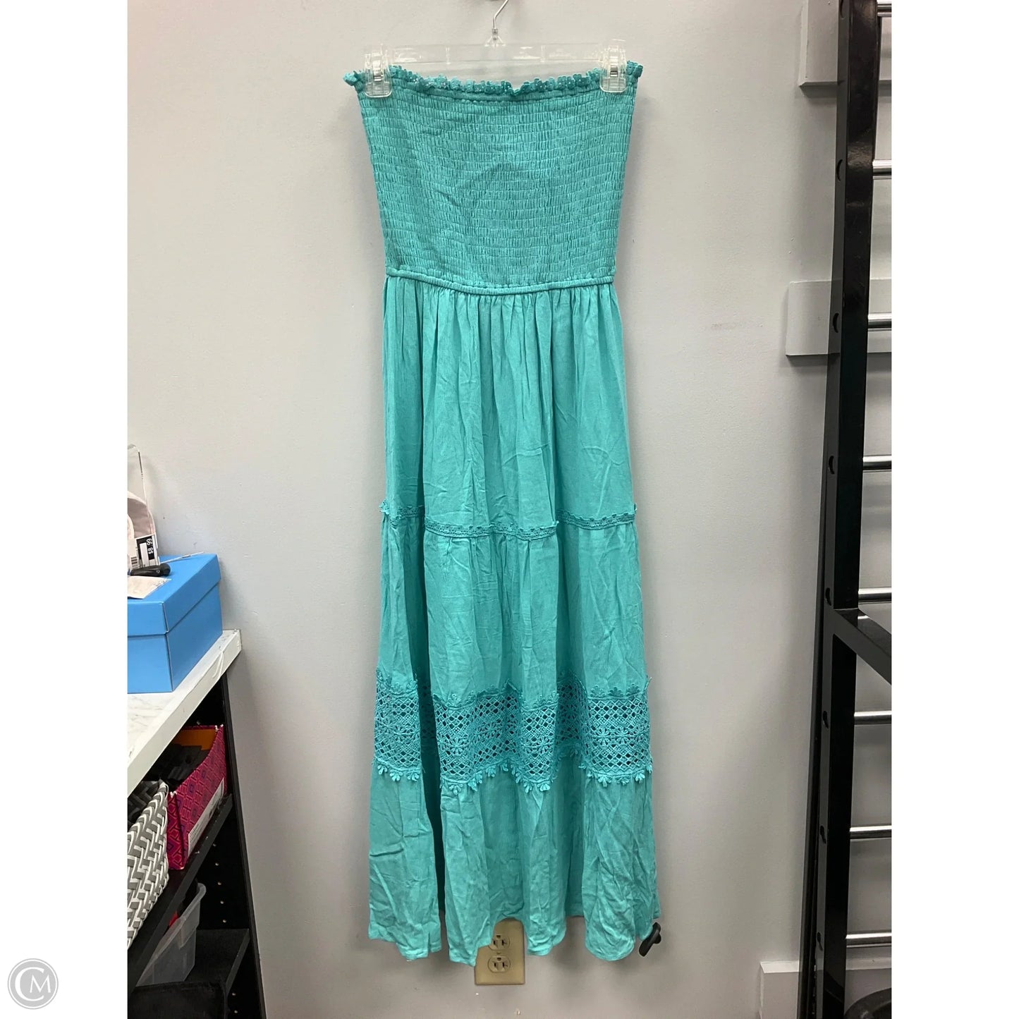 Dress Casual Midi By Zesica In Aqua, Size: Xs