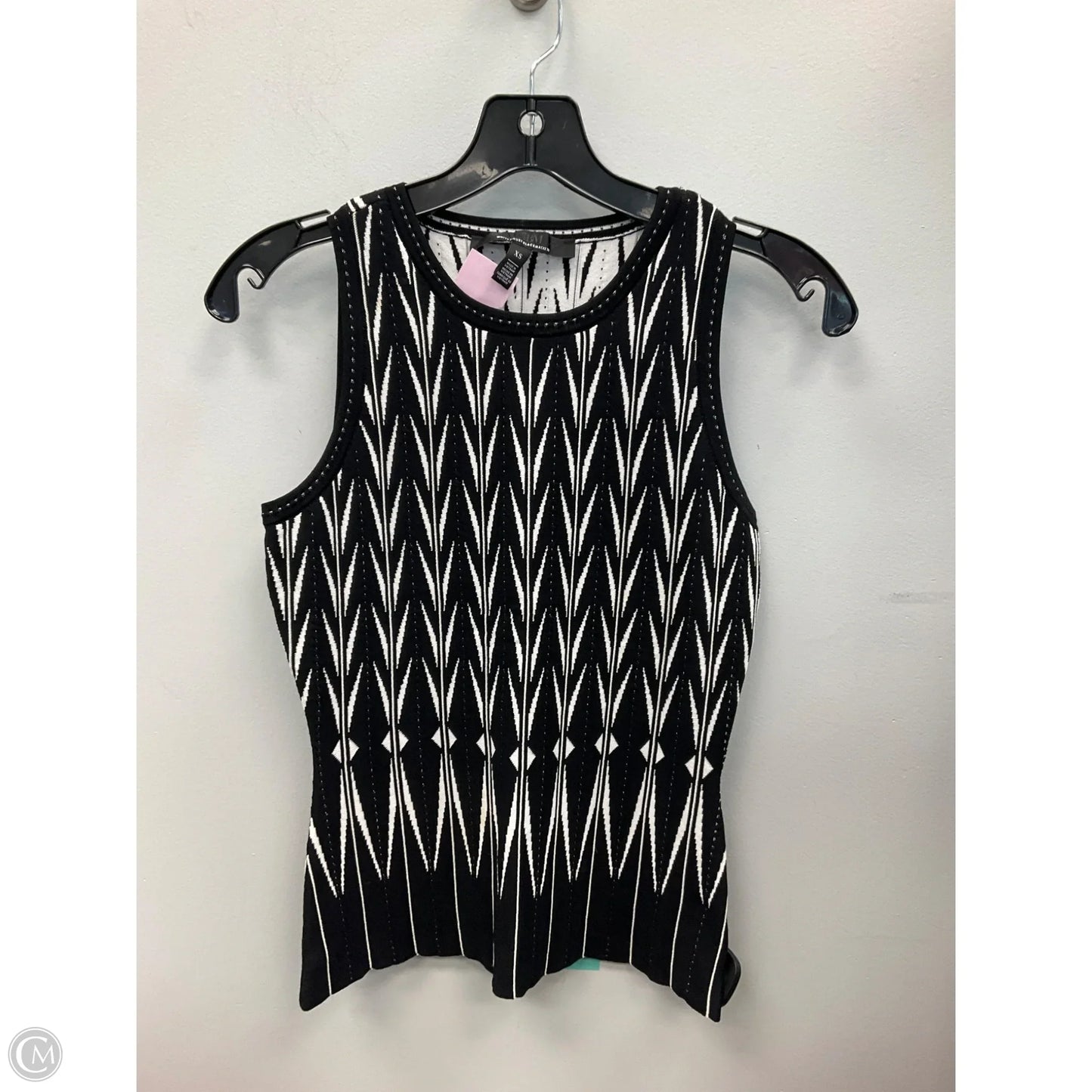Top Sleeveless By White House Black Market In Black & White, Size: Xs