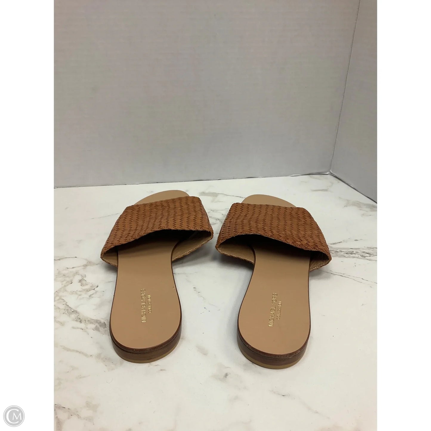 Sandals Designer By Michael Kors Collection In Tan, Size: 9