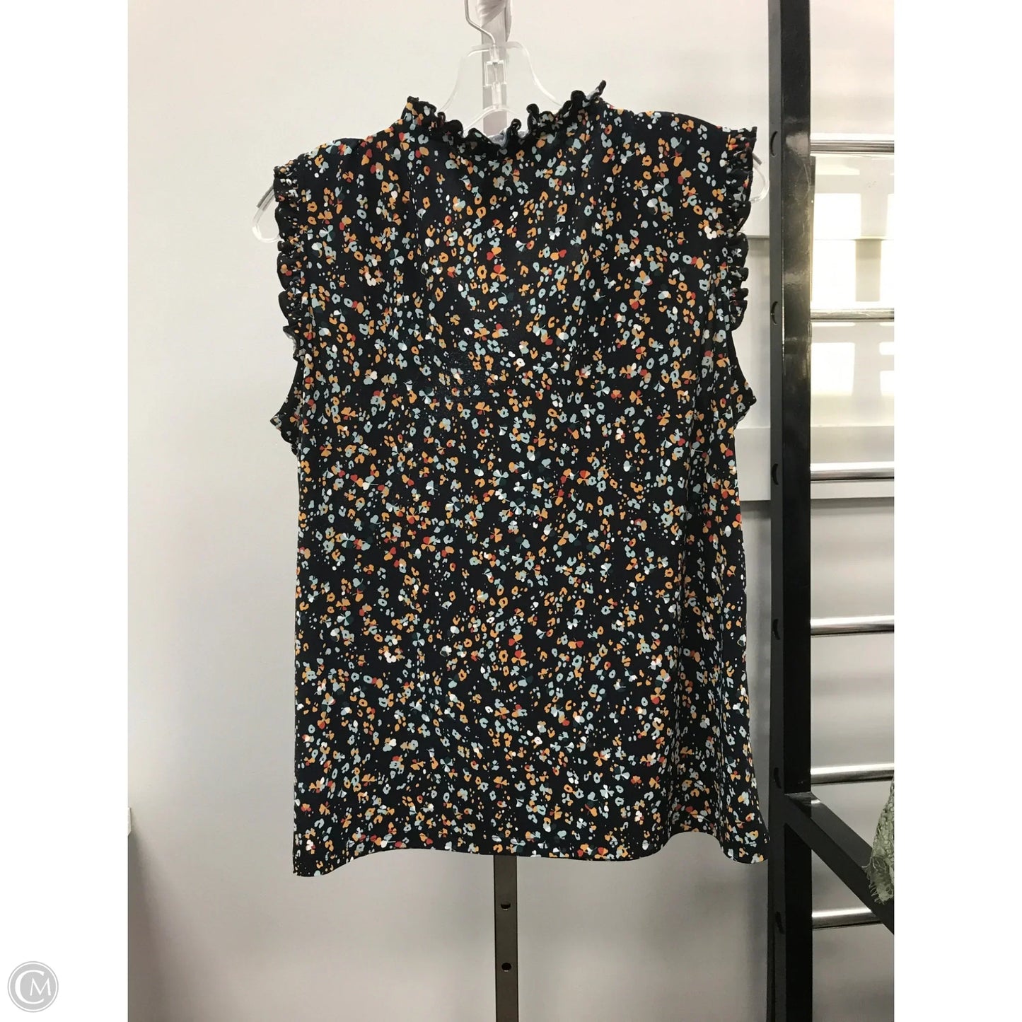 Top Sleeveless By Tommy Hilfiger In Floral Print, Size: L