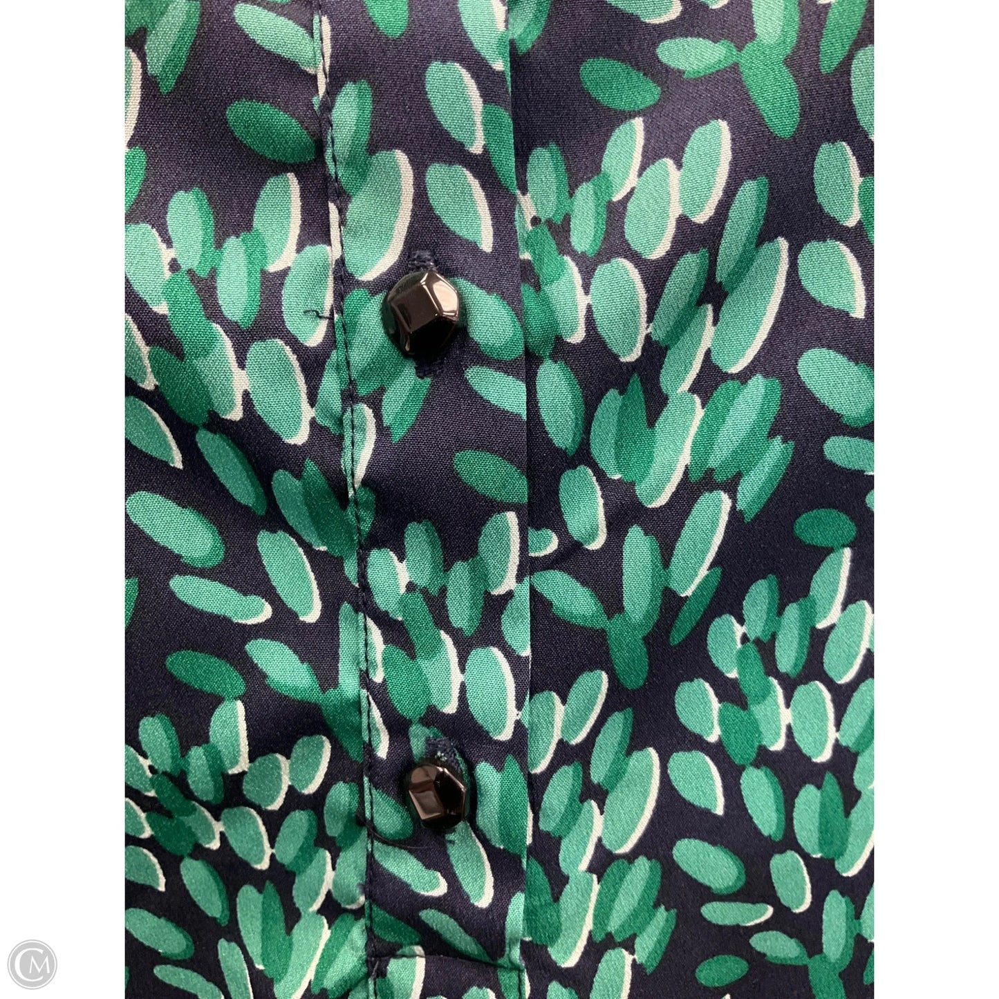 Top Sleeveless By Banana Republic In Blue & Green, Size: S