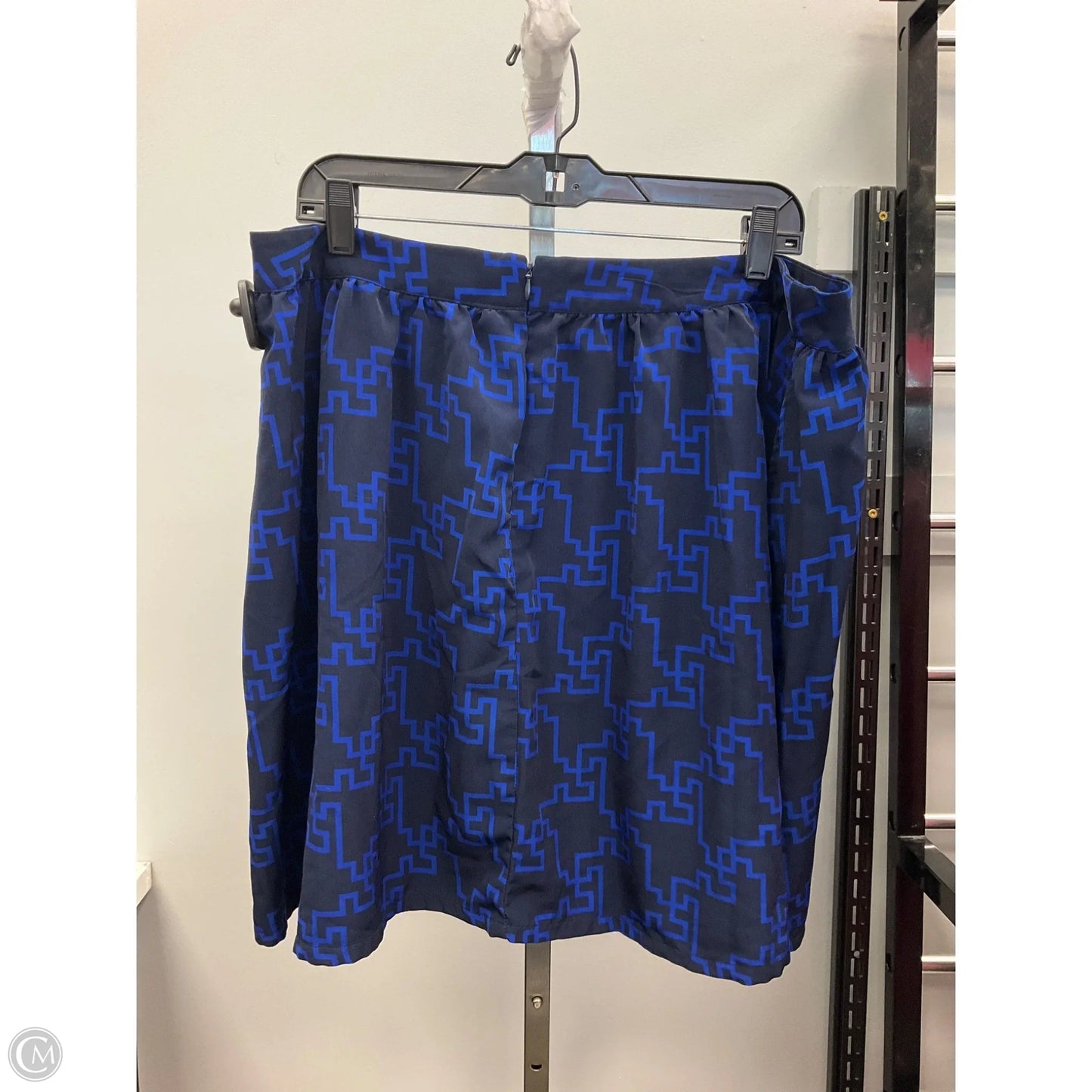 Skirt Mini & Short By Merona In Black & Blue, Size: Xxl