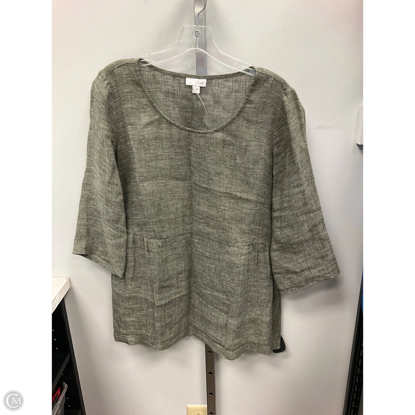 Top 3/4 Sleeve By Pure Jill In Green, Size: S
