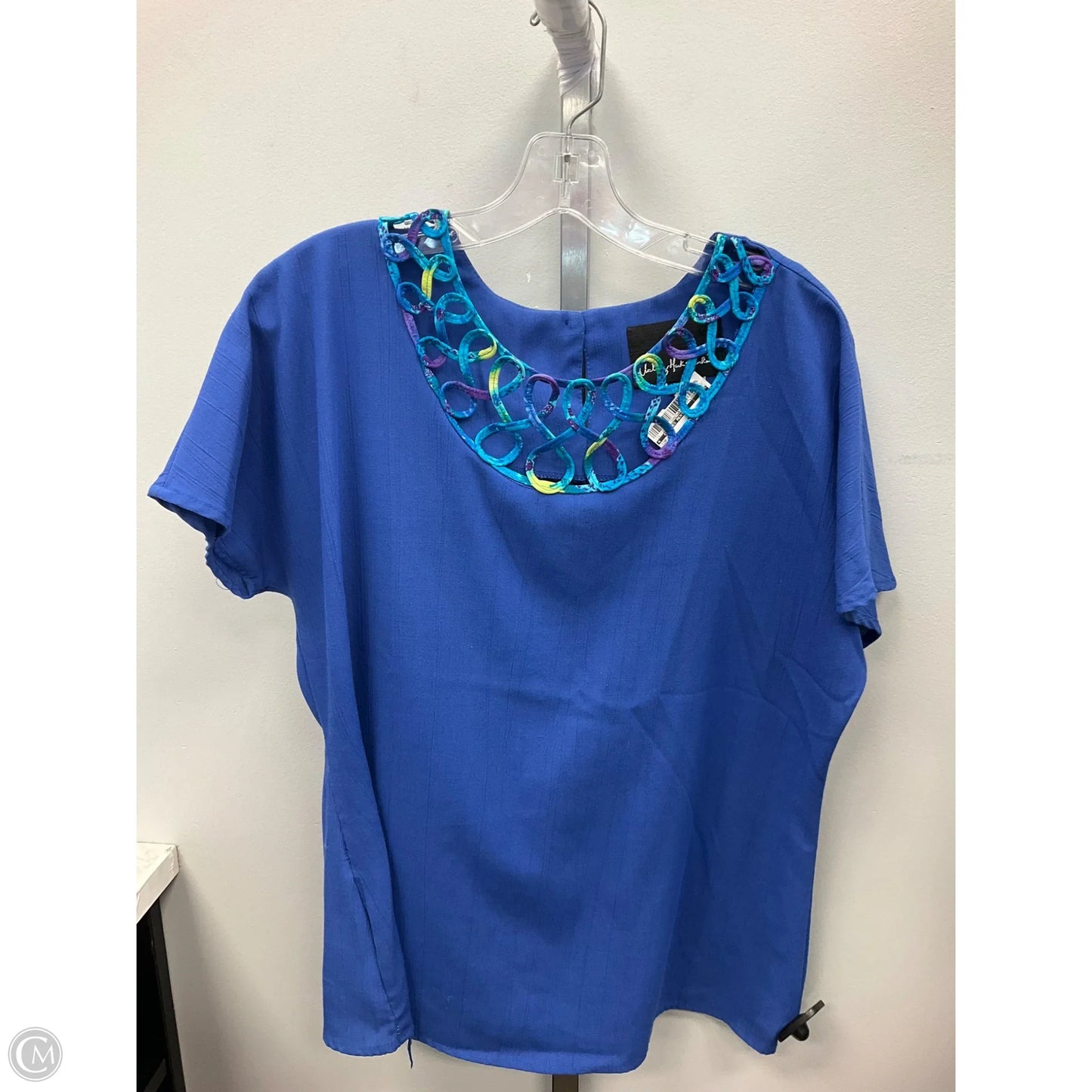 Top Short Sleeve By Clothes Mentor In Blue, Size: L