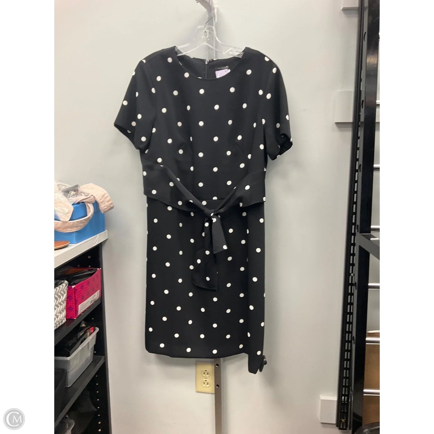 Dress Work By Ann Taylor In Polkadot Pattern, Size: 8