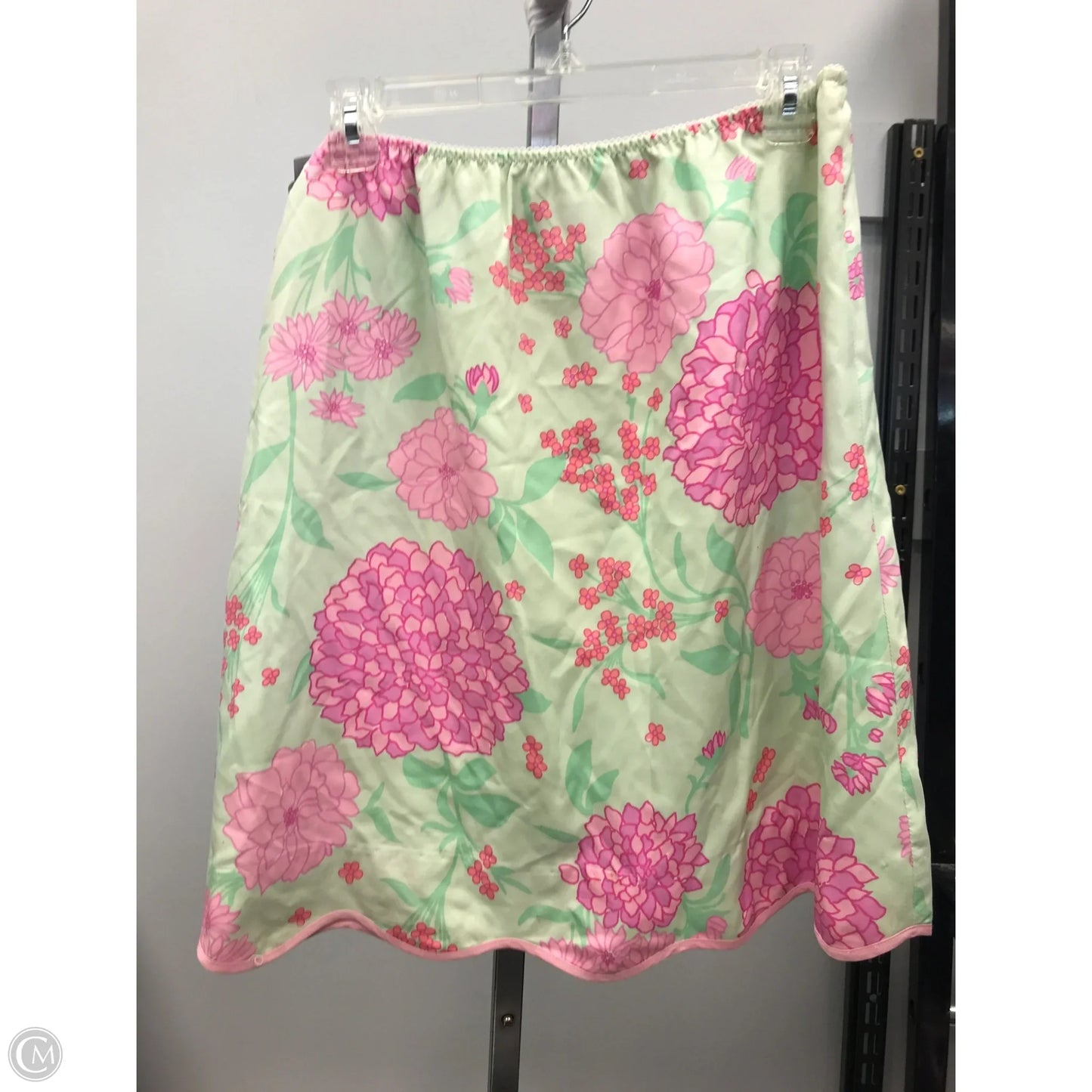 Skirt Designer By Lilly Pulitzer In Green & Pink, Size: 8