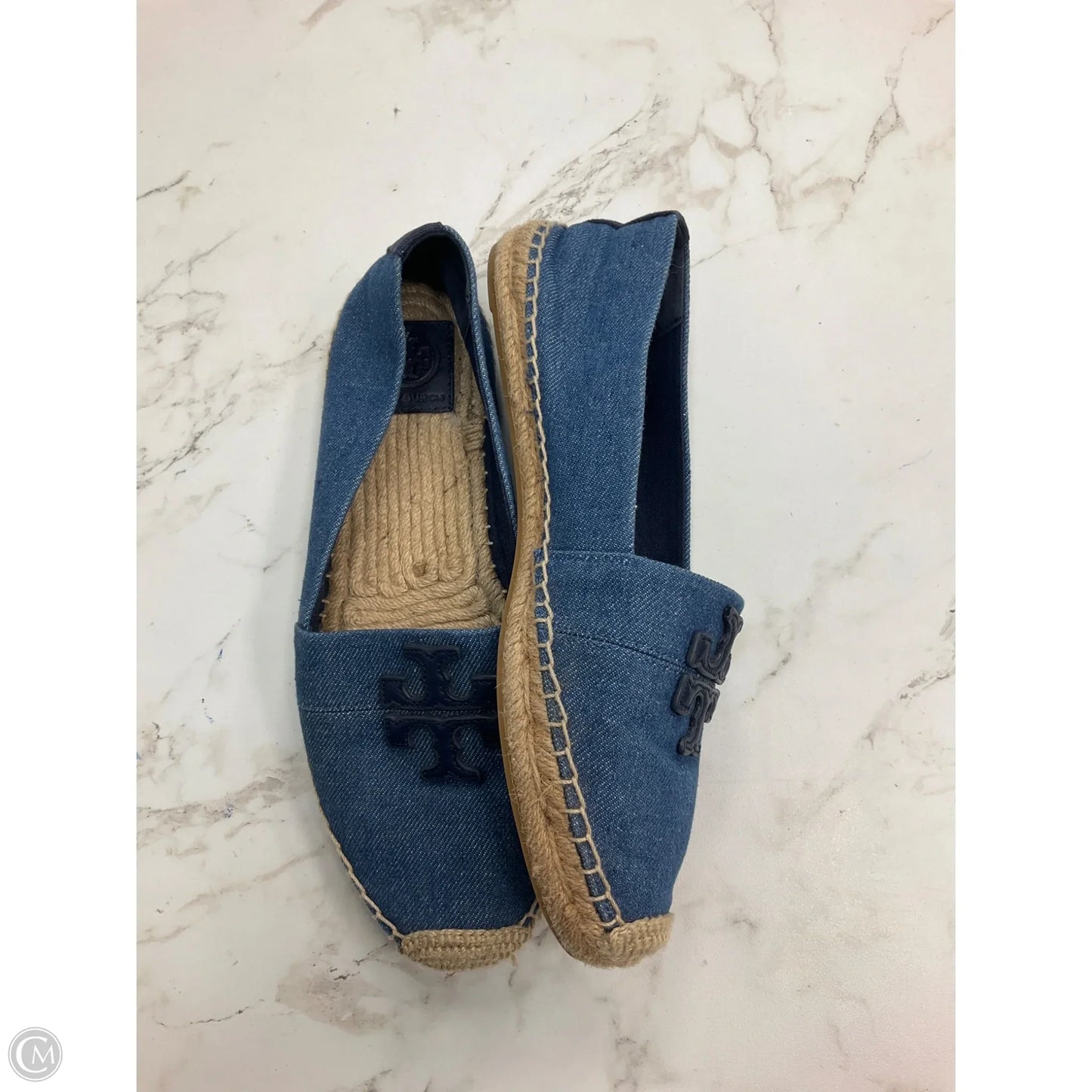 Shoes Designer By Tory Burch In Blue Denim, Size: 9