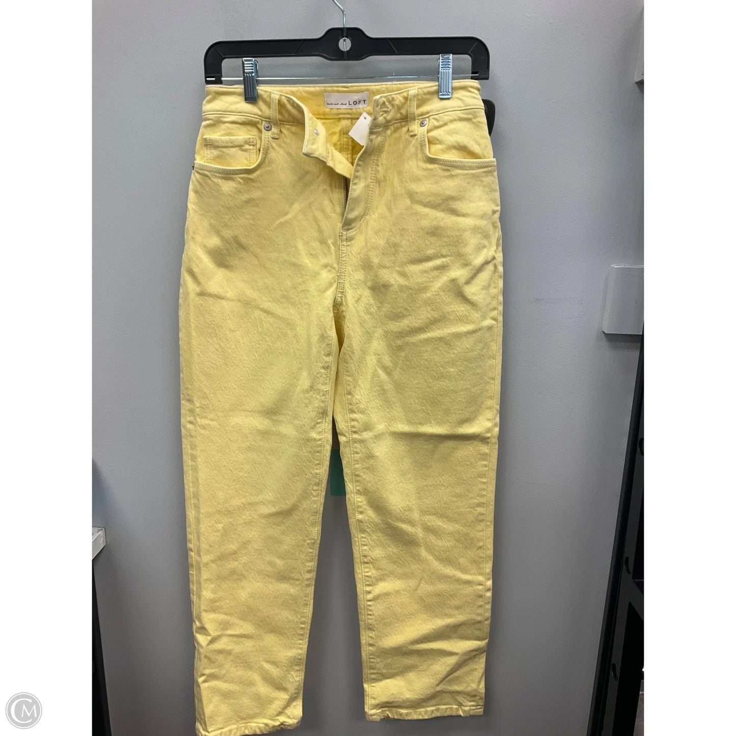 Jeans Straight By Loft In Yellow, Size: 0