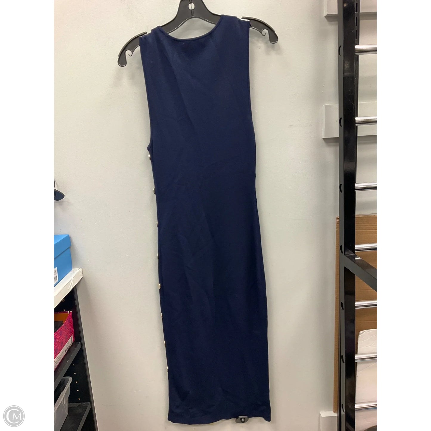 Dress Casual Midi By New York And Co In Navy, Size: Xs
