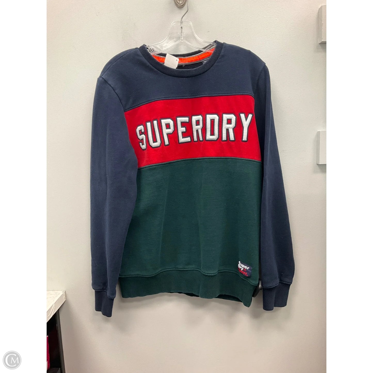 Sweatshirt Crewneck By Clothes Mentor In Blue & Red, Size: L