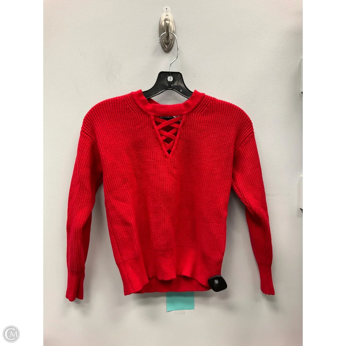 Sweater By Studio In Red, Size: Xs