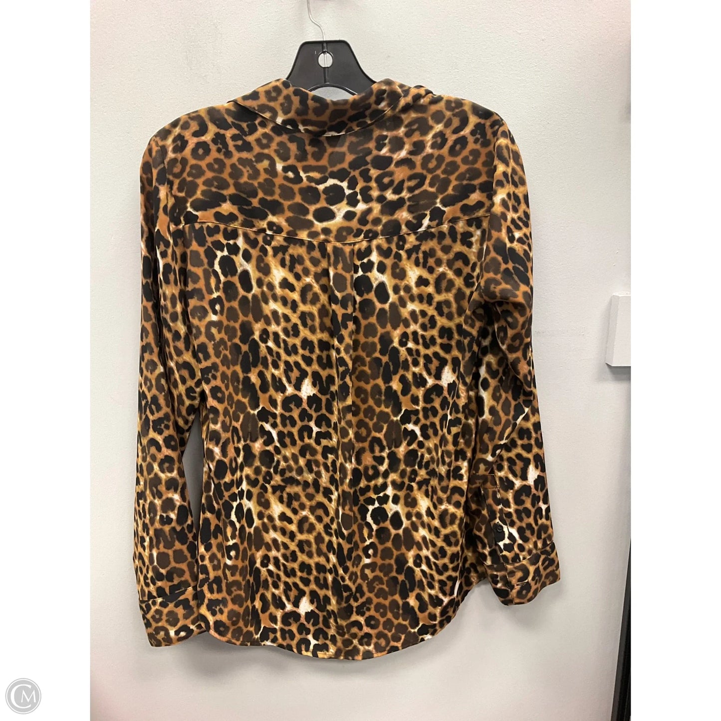 Top Long Sleeve By Express In Animal Print, Size: S