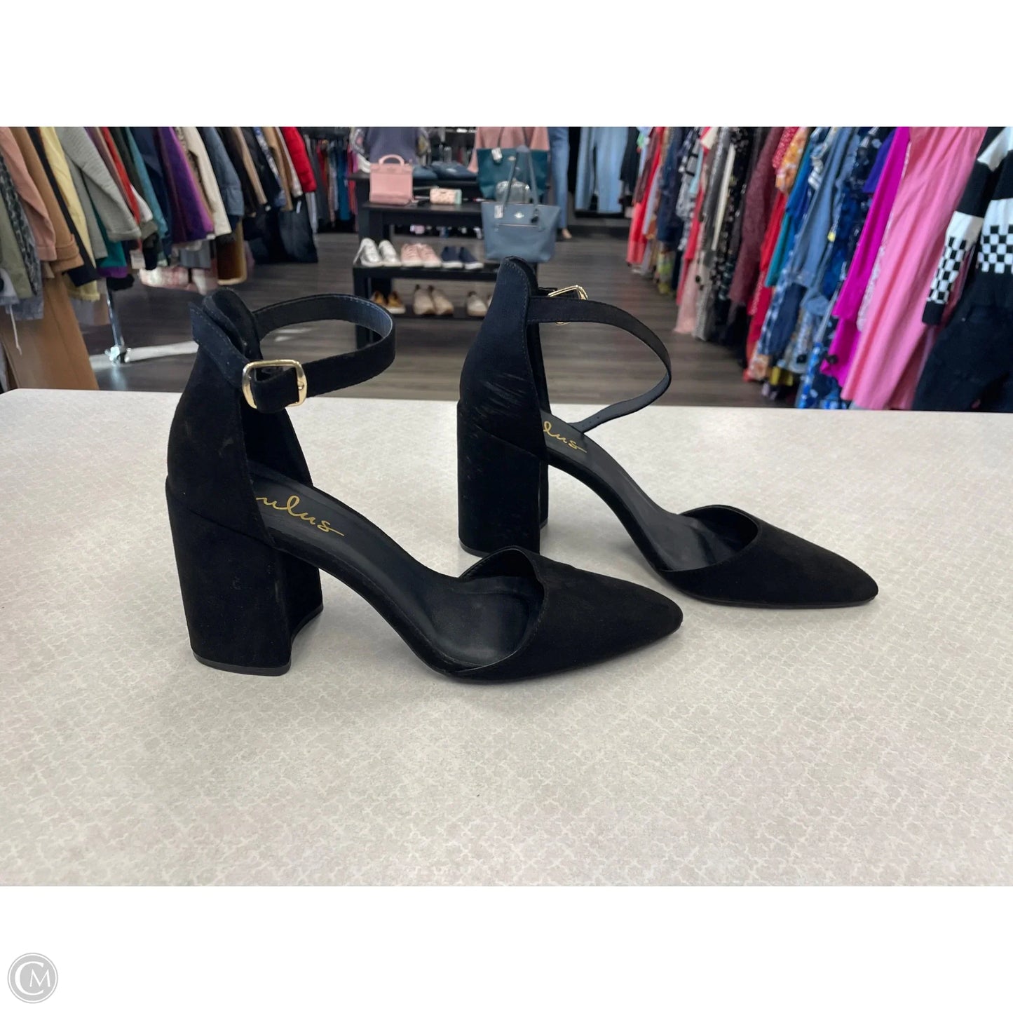 Shoes Heels Block By Lulus In Black, Size: 9