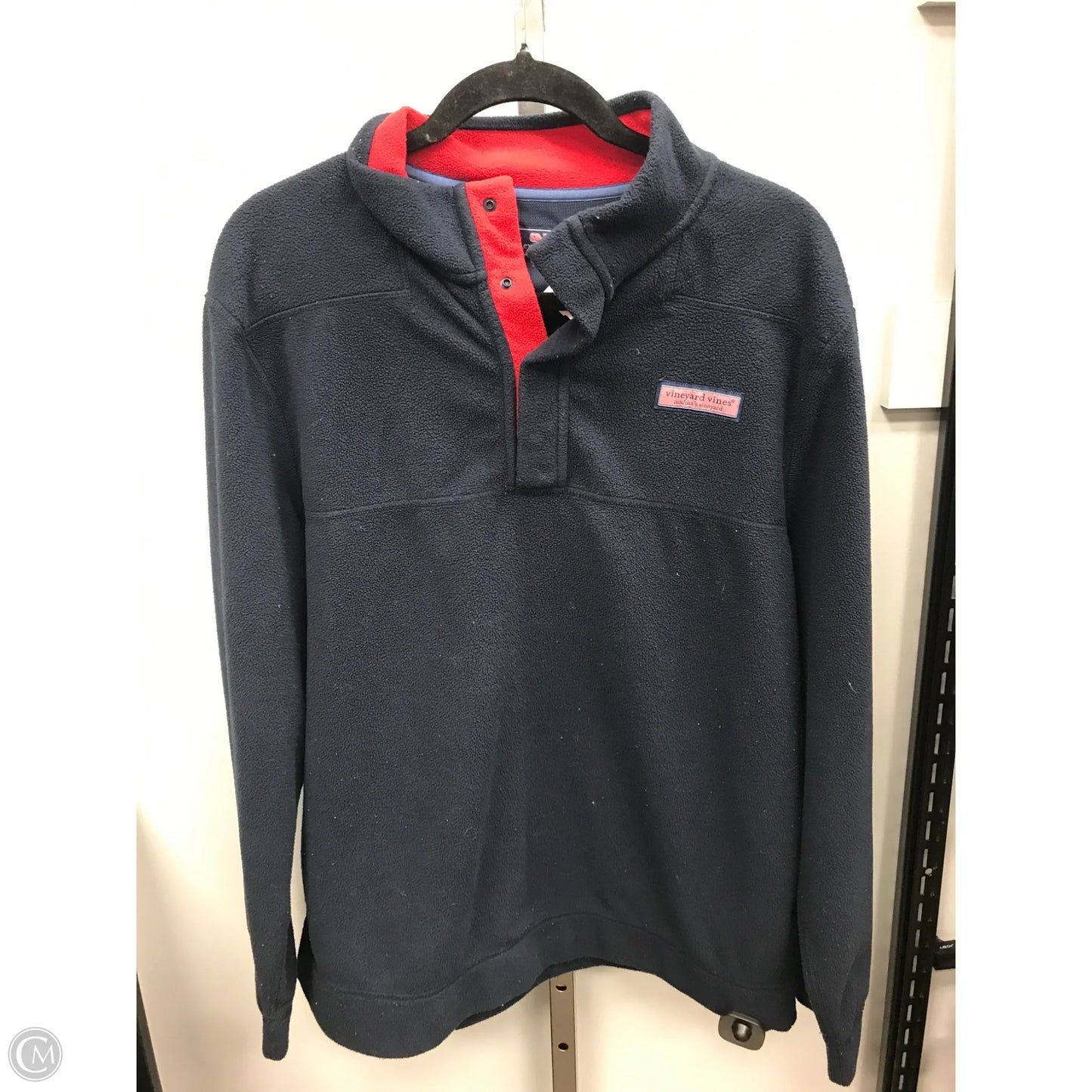 Jacket Fleece By Vineyard Vines In Navy, Size: L