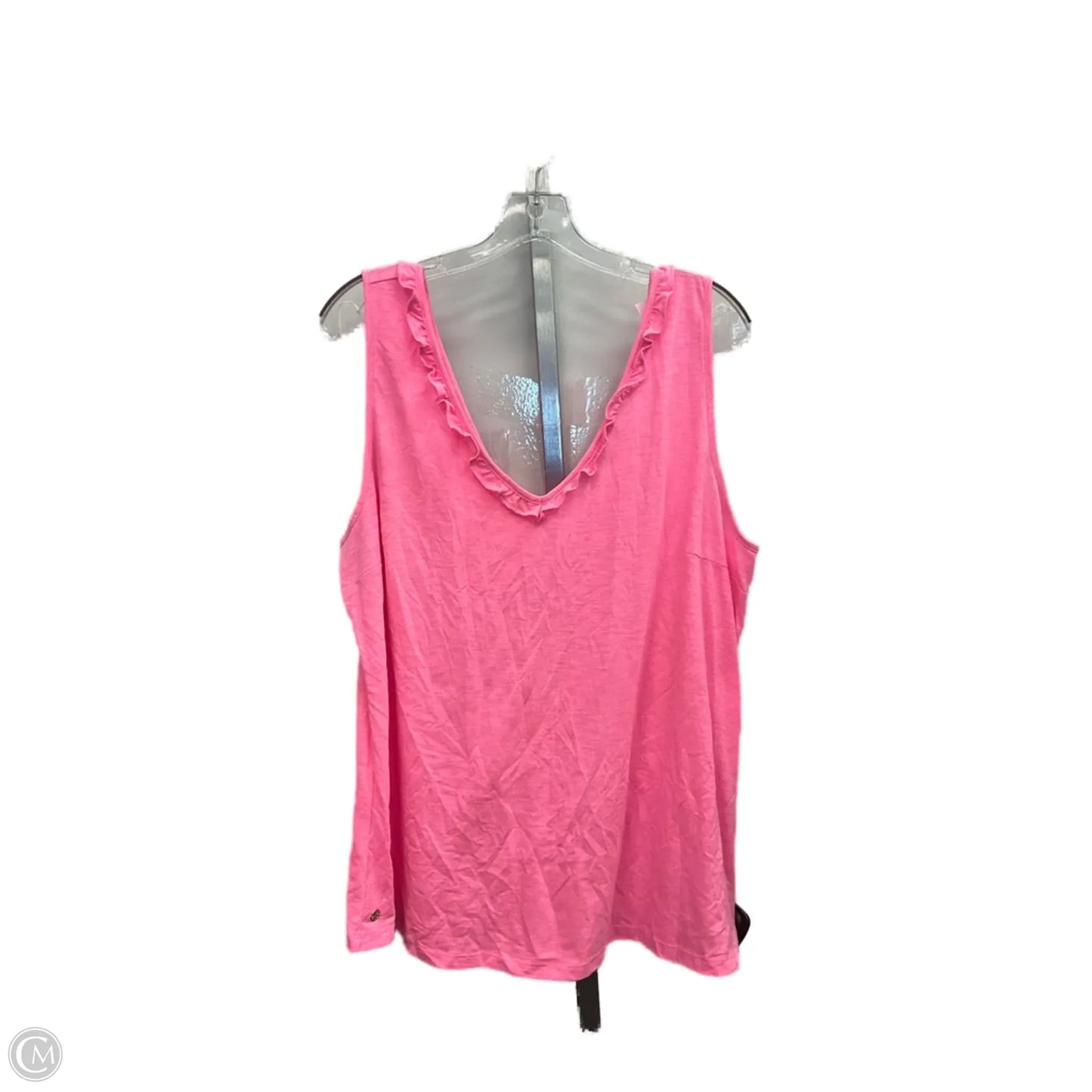 Top Sleeveless Designer By Lilly Pulitzer In Pink, Size: Xxl