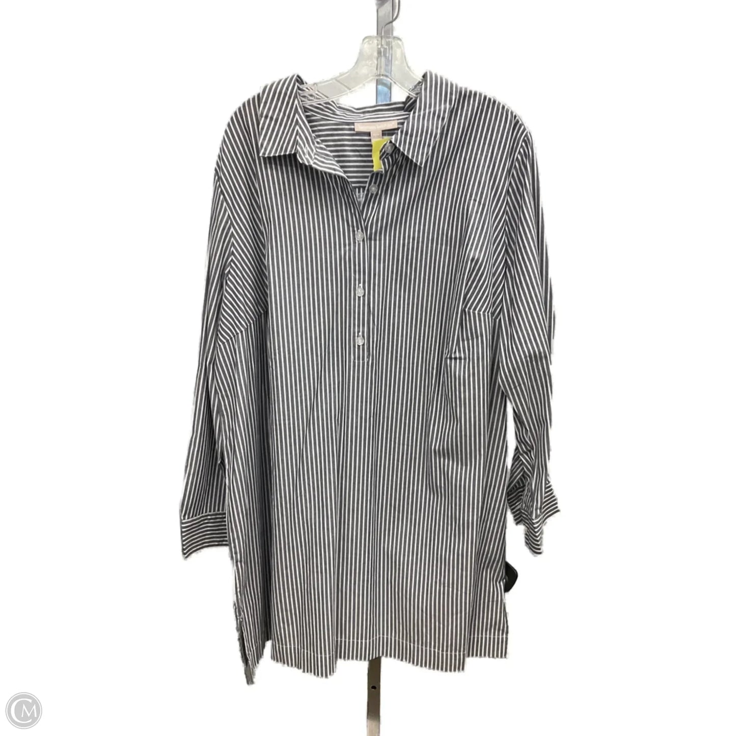 Dress Casual Short By Woman Within In Striped Pattern, Size: 1x