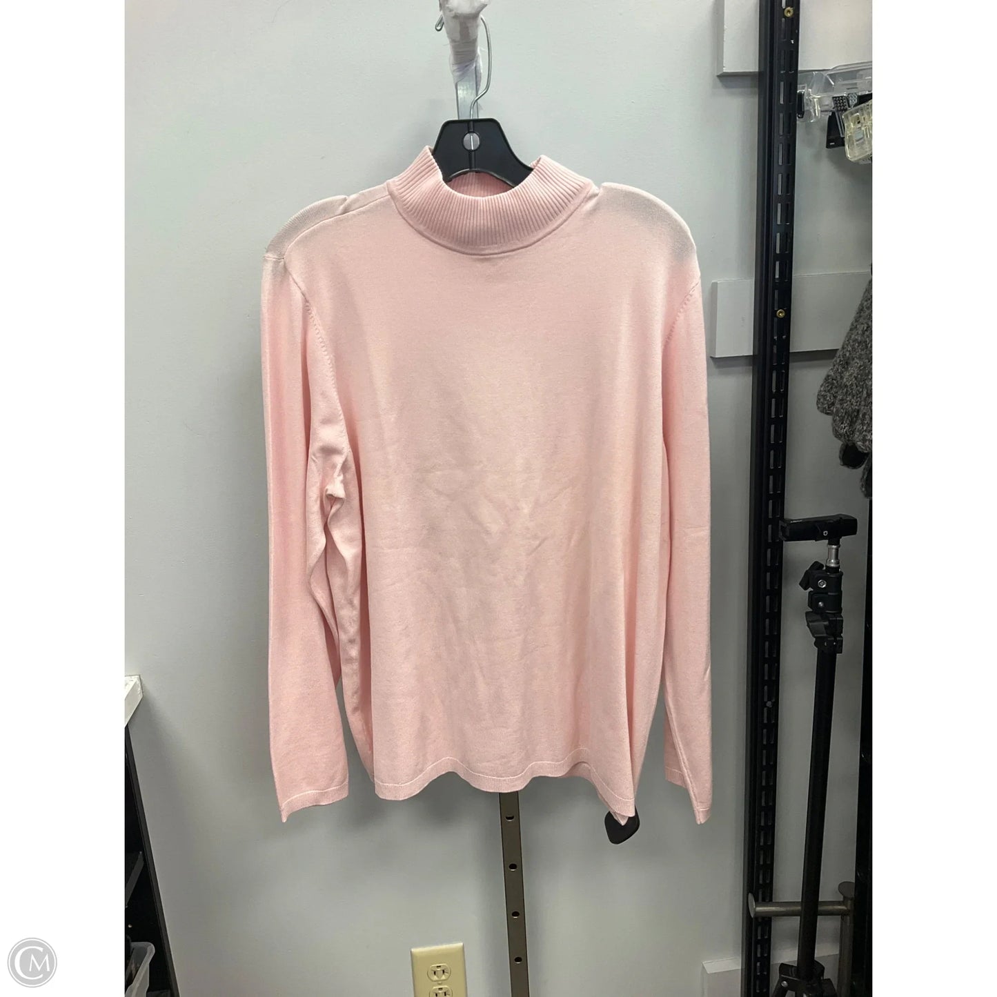 Top Long Sleeve By Chicos In Pink, Size: Xl