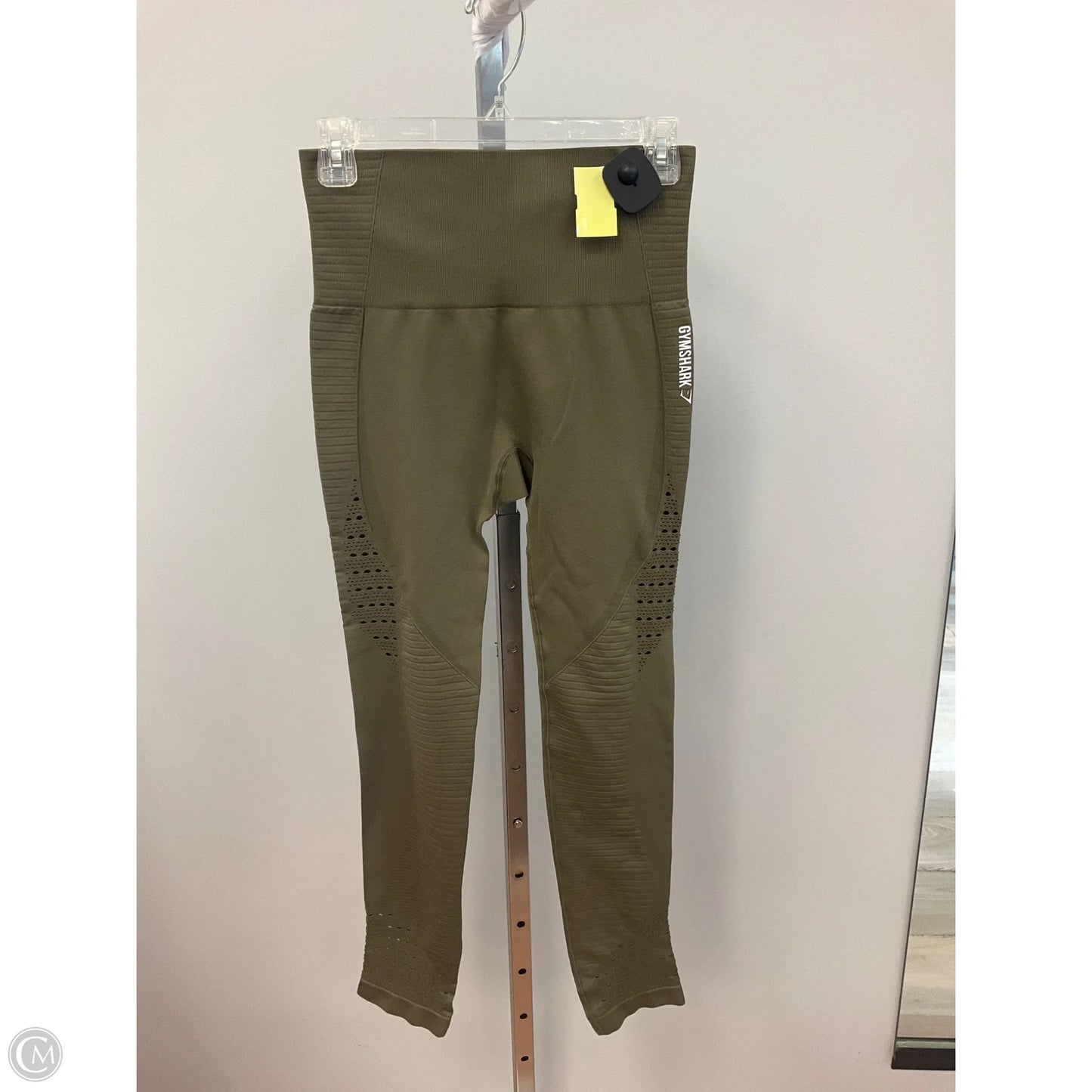 Athletic Leggings By Gym Shark In Green, Size: S