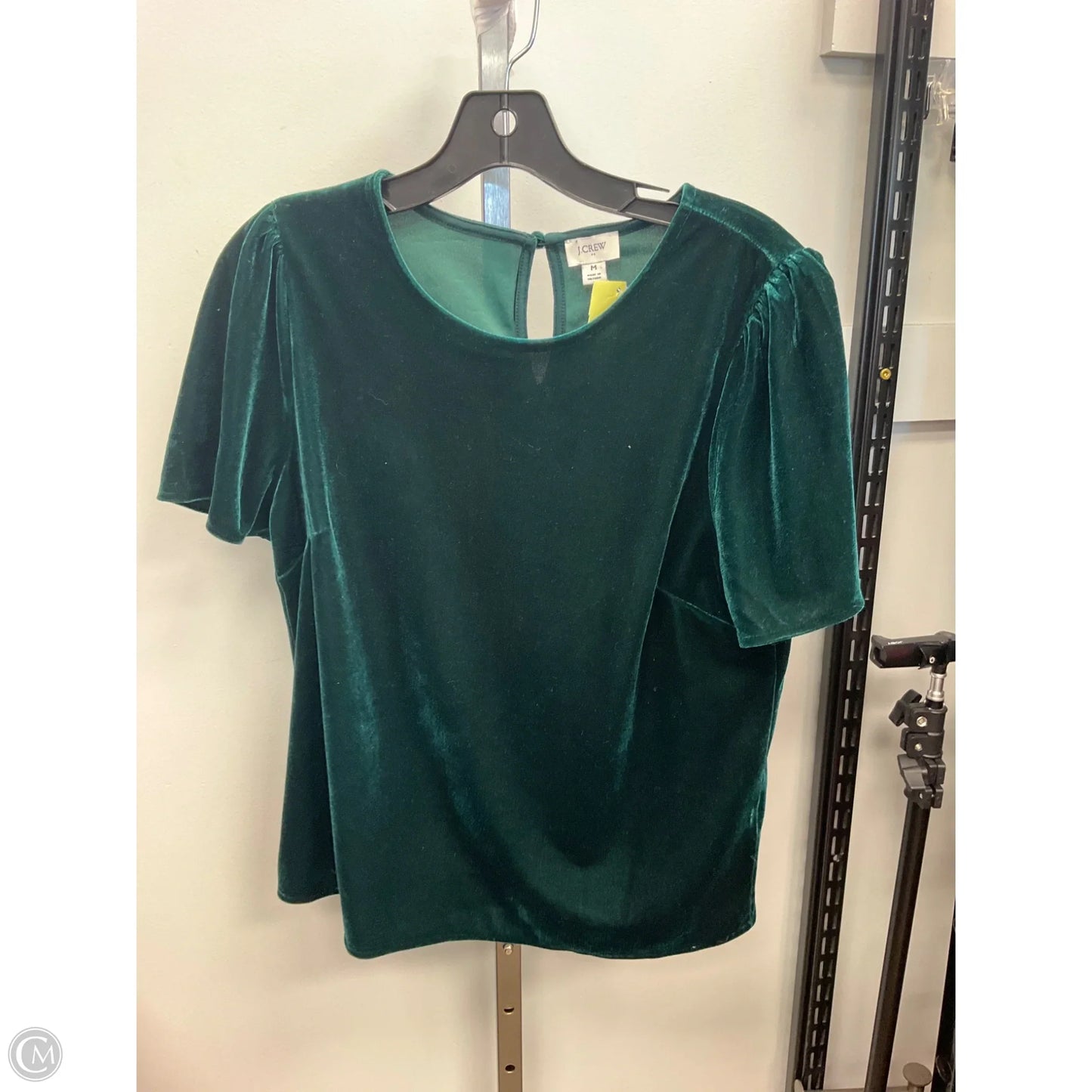 Top Short Sleeve By J. Crew In Green, Size: M