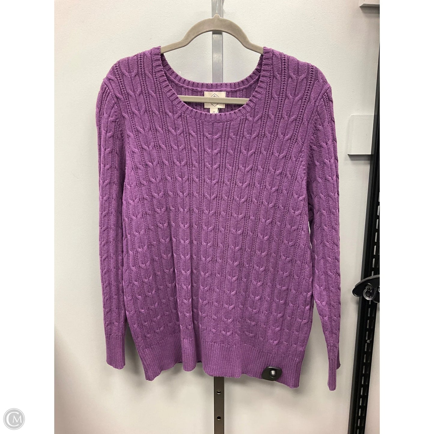 Sweater By St Johns Bay In Purple, Size: 2x