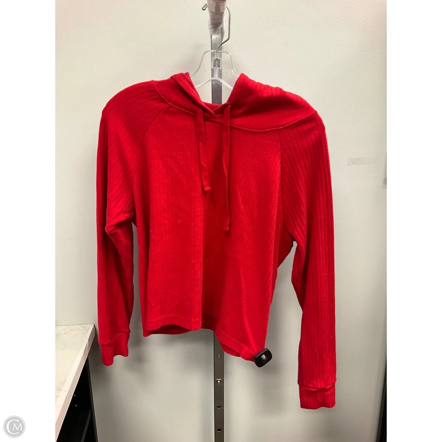 Sweatshirt Hoodie By Clothes Mentor In Red, Size: S